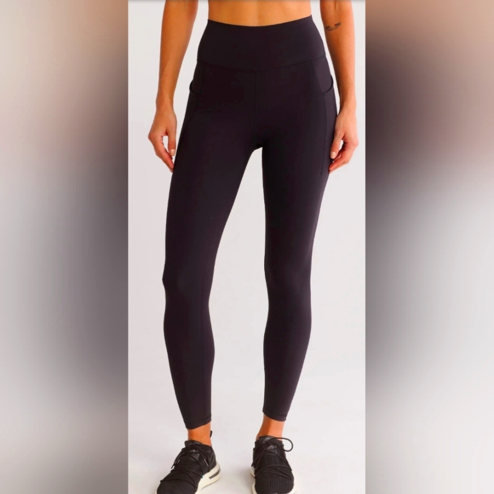 X by Gottex Cobalt Blue High Waist Side Pocket Leggings, Size S